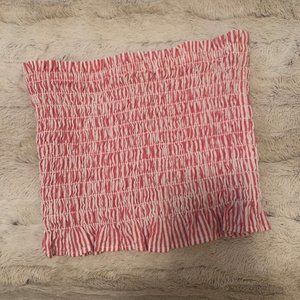 stripped red tube top